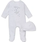 Little Me Unisex Baby 100% Cotton Scratch Free Tag 2-piece Sleeper