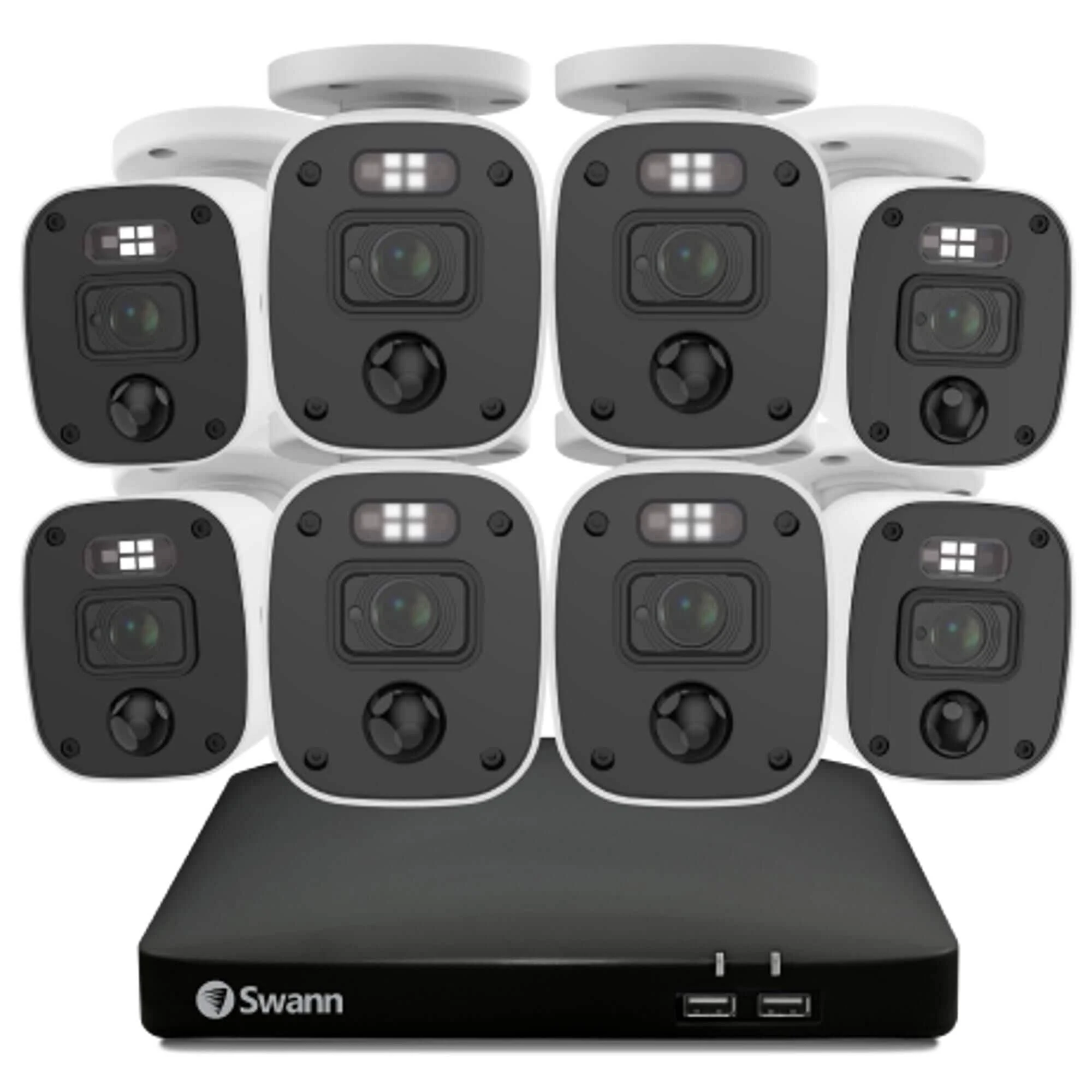 Swann 1080p Video 8 Channel DVR Security Camera System, 8 Cameras, 1TB HDD