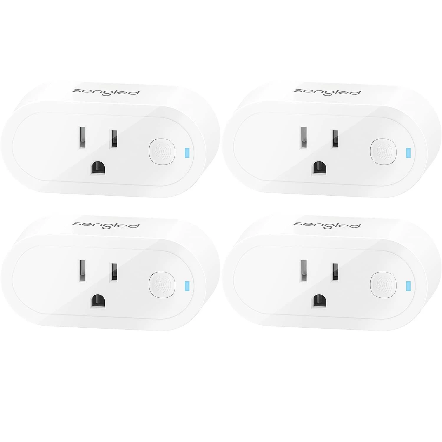 Sengled Smart Plugs, Hub Required, Works with SmartThings and Amazon Echo with Built-in Hub, Voice Control with Alexa and Google Home, 15Amp Smart Socket, Work as Zigbee Repeater, ETL Listed, 4 Pack