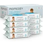 Baby Wipes, Momcozy Water Wipes-Extra Large Size Design, 99% Water Based Wipes, Unscented & Hypoallergenic, Cleansing & Moisturizing Baby Wipes for Sensitive Skin, 240 Count (4 Packs)