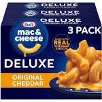 Deluxe Original Cheddar Mac &amp; Cheese Dinner (3 Ct, 14 Oz)