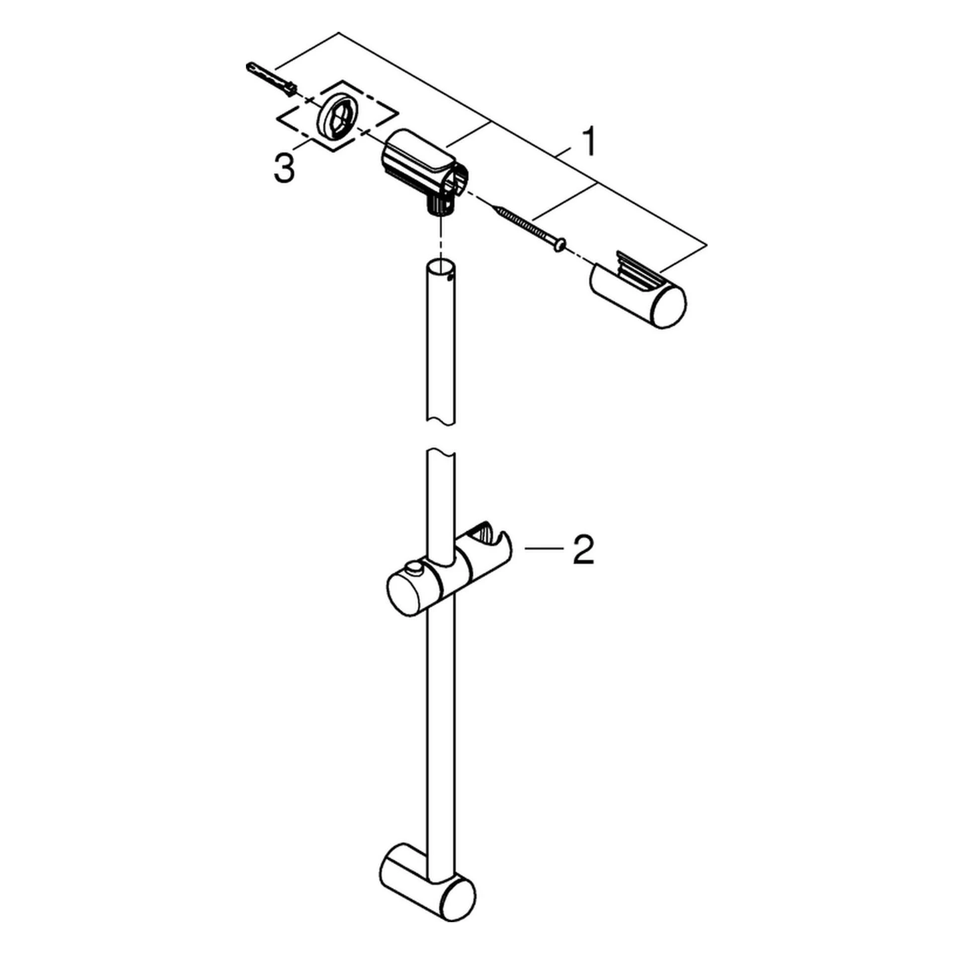 Grohe 27524000 New Tempesta 36in. Shower Bar