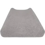 Burt's Bees Baby Knit Organic Terry Changing Pad Cover, Grey