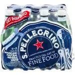 S.Pellegrino Sparkling Natural Unflavored Mineral Water, 202.8 fl oz, 12 Pack Bottles