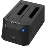 Sabrent USB 3.0 to SATA I/II/III Dual Bay External Hard Drive Docking Station or