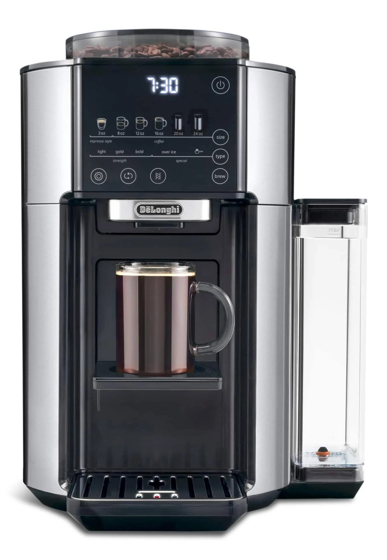 De'Longhi TrueBrew Automatic Coffee Maker with Bean Extract Technology - Black Matte