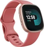 Fitbit - Versa 4 Copper Rose Fitness Smartwatch - Pink