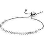 Pandora 599375c01 Sparkling Slider Tennis Bracelet