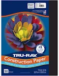 Tru-Ray Construction Paper - 12 x 9 - 50 / Pack - Black -