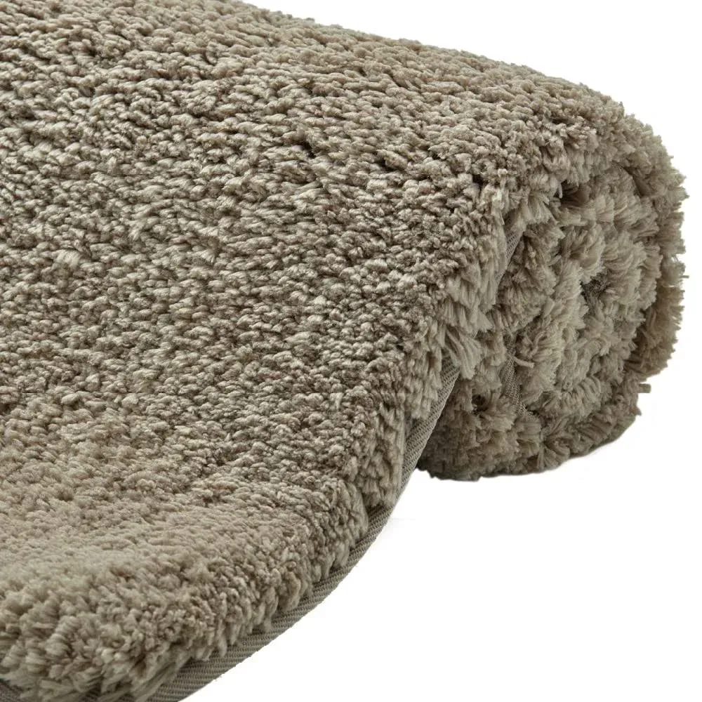 Gorilla Grip Premium Luxury Bath Rug, 42x24, Absorbent, Soft, Thick Shag, Bathroom Mat Rugs, Machine Wash, Microfiber Dries Quickly, Mats for Bath Room, Shower, Bathtub and Spa Floors, Charcoal