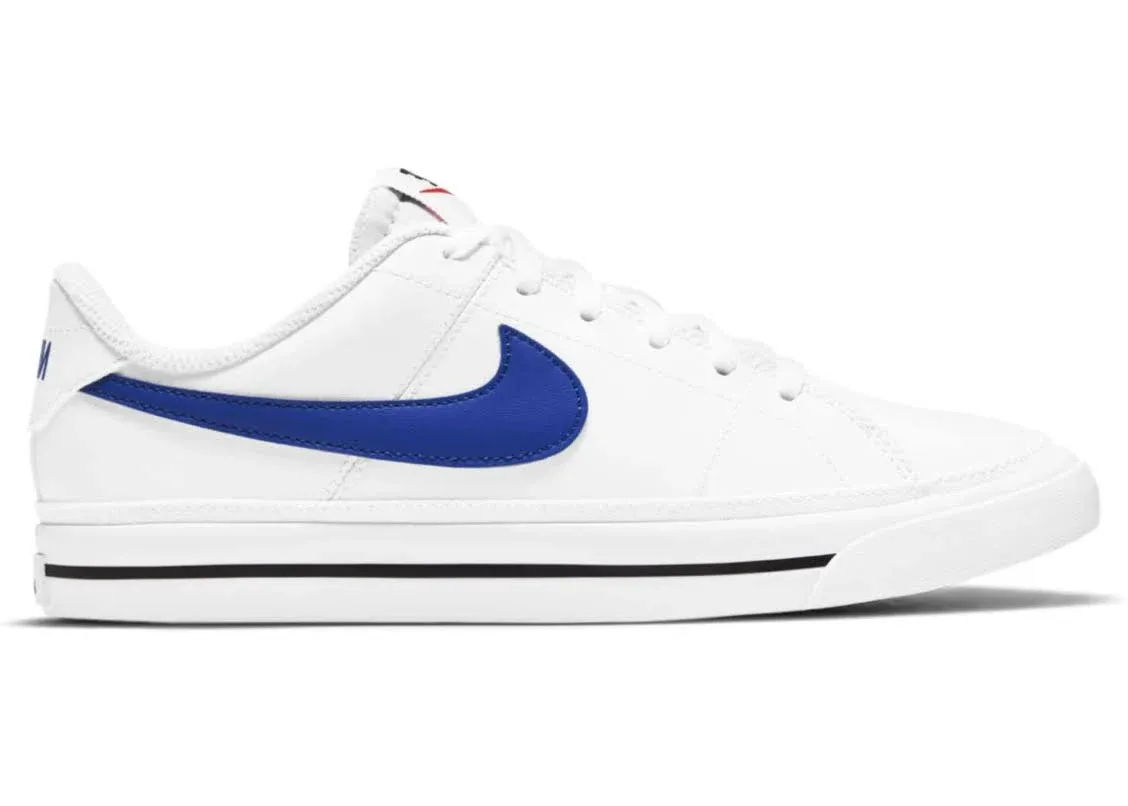 Nike Court Legacy GS White Game Royal - Size 5 Kids