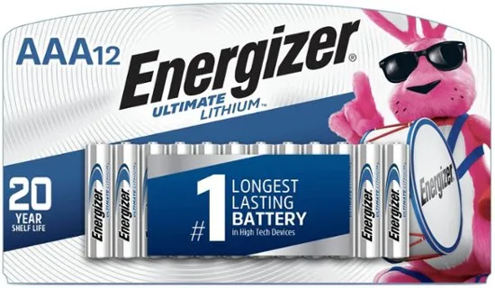 Energizer Ultimate Lithium AAA Batteries (12 Pack), Triple A Batteries