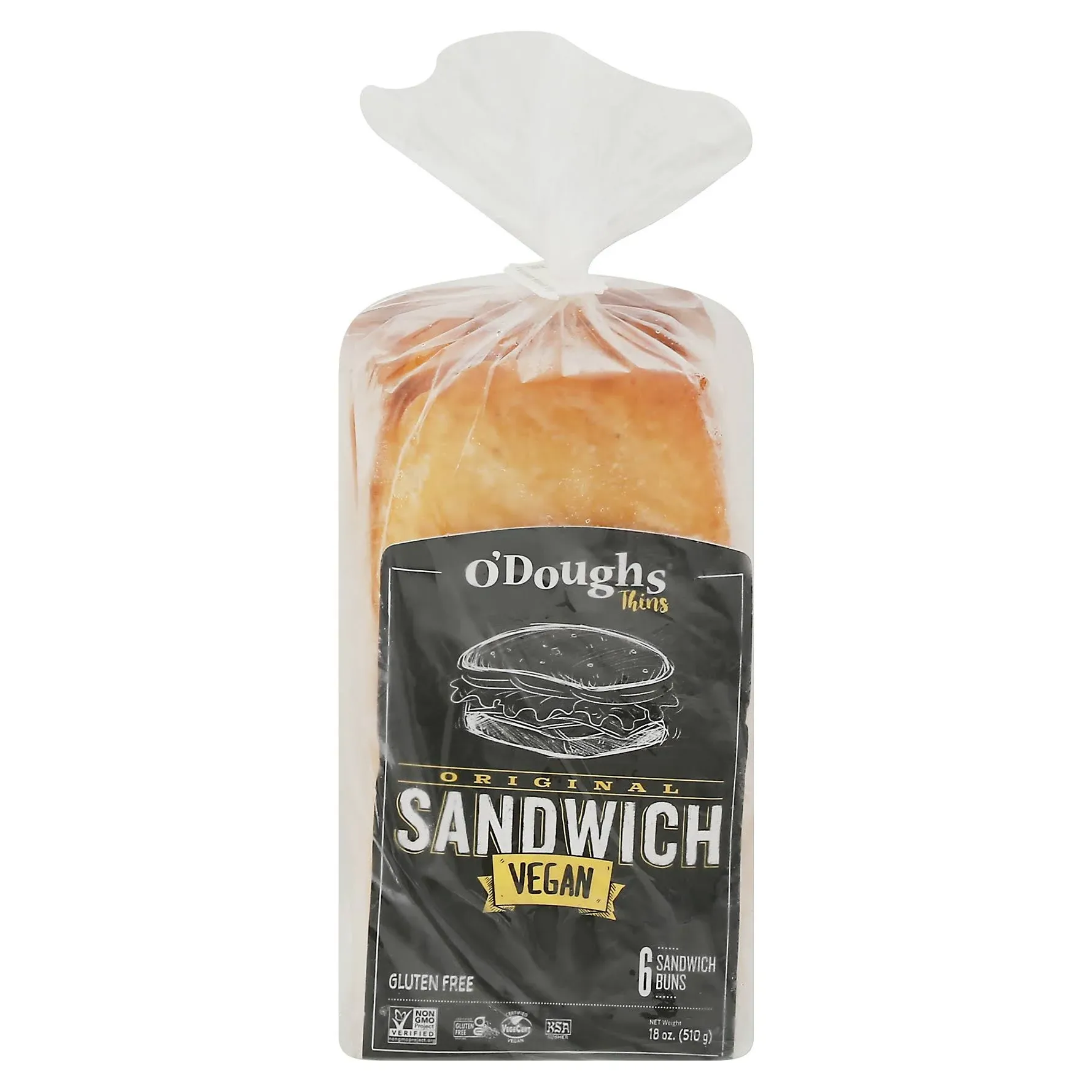 O'Dough Thins - Original Sandwich Bread 18 oz | Presliced Sandwich Bread | Pack of 3 |