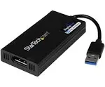 StarTech.com USB 3.0 to 4K DisplayPort External Video Graphics Adapter