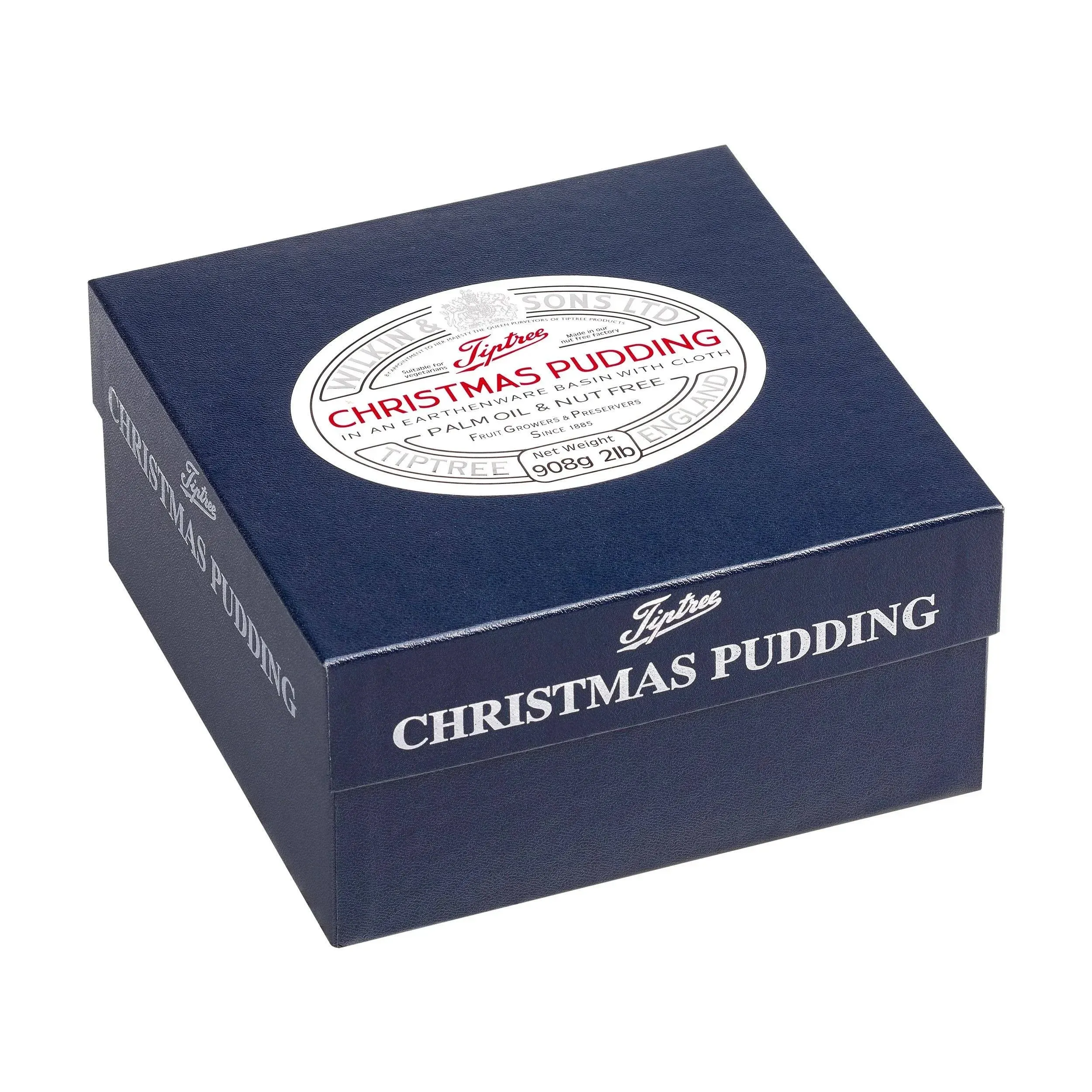 Authentic Traditional English Christmas Pudding - 2 Pounds - Nut-Free - Handmade