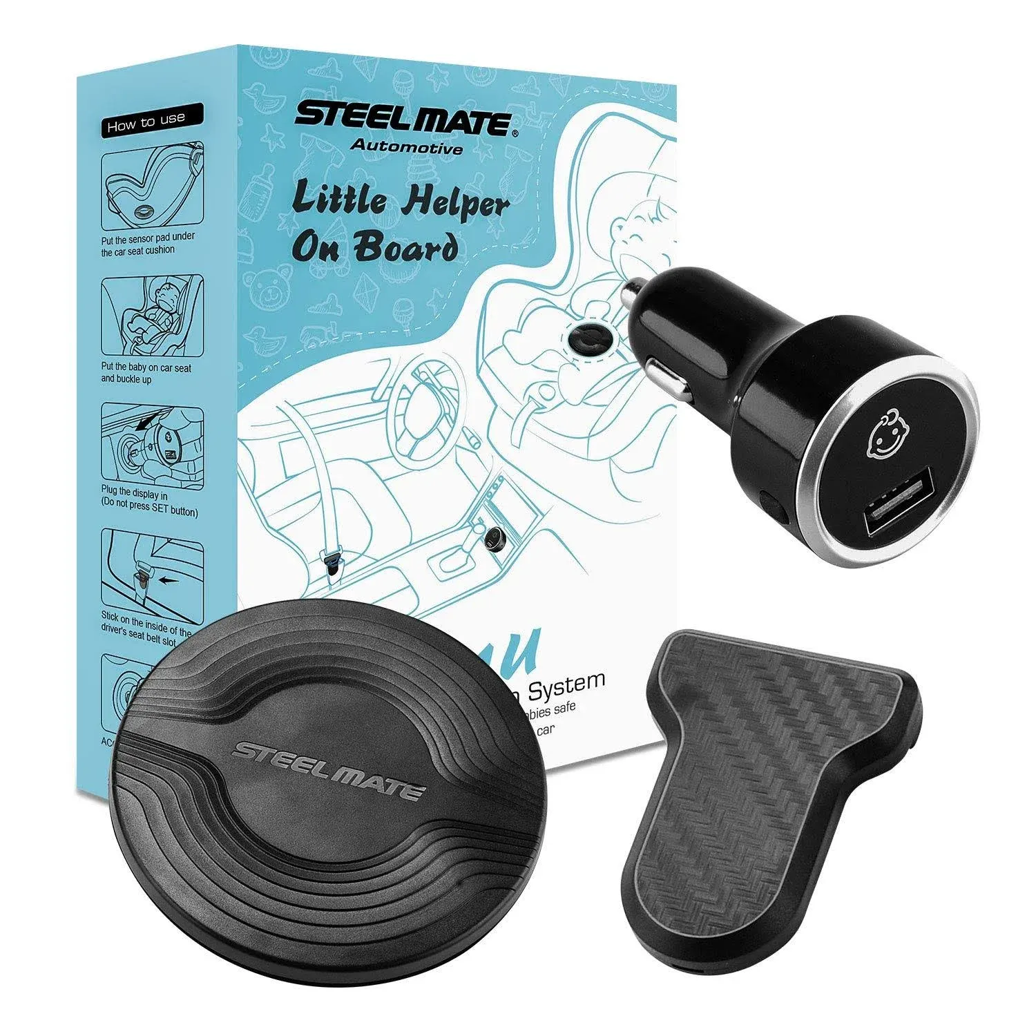 Steelmate Baby Car Seat Reminder-Automotive Baby Seat Alarm System, Baby in Car ...