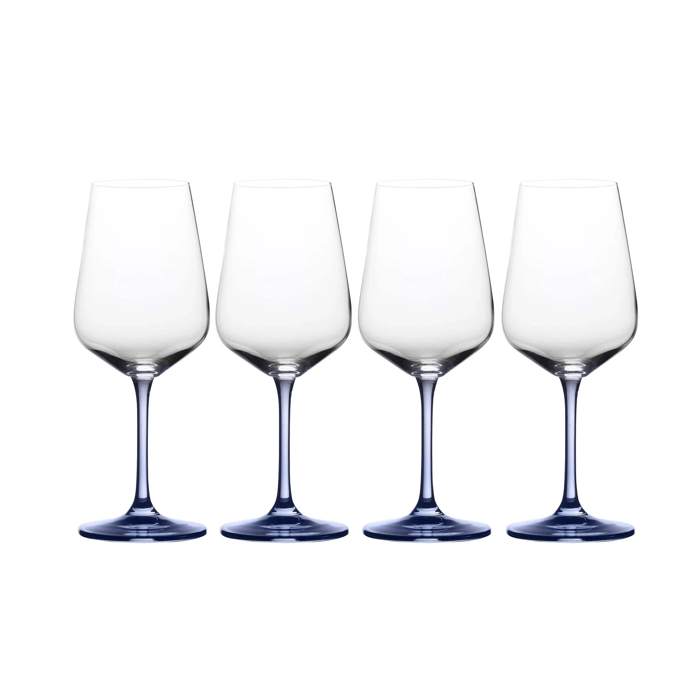 Mikasa Gianna Blue Ombre White Wine Glasses, Set of 4