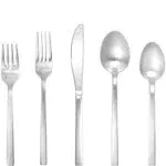 Fortessa Arezzo Brushed 5-Piece Stainless Steel Place Setting