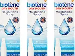 Biotene Gentle Mint Moisturizing Mouth Spray, Sugar-Free, for Dry Mouth and Fresh Breath, 1.5 fl oz (Pack of 3)