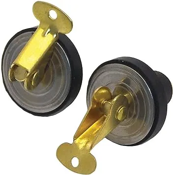 Shoreline Marine Deck & Baitwell Plugs 3/4in Brass 1 Pair