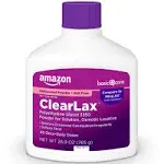 Basic Care Clearlax Polyethylene Glycol 3350 Osmotic Laxative 26.9 Ounce