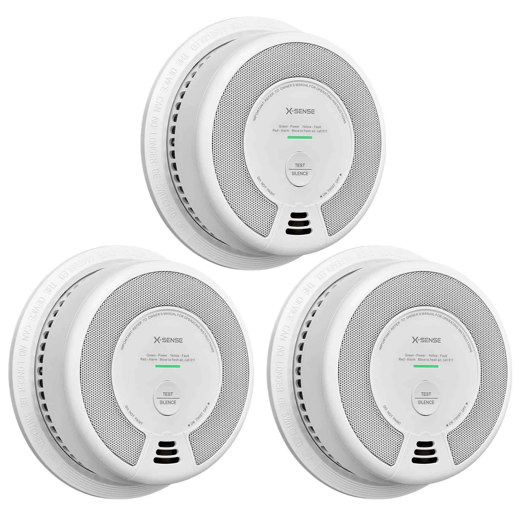 X-Sense 2-in-1 Smoke and Carbon Monoxide Alarm 10-Year Battery-Operated Fire Co ...