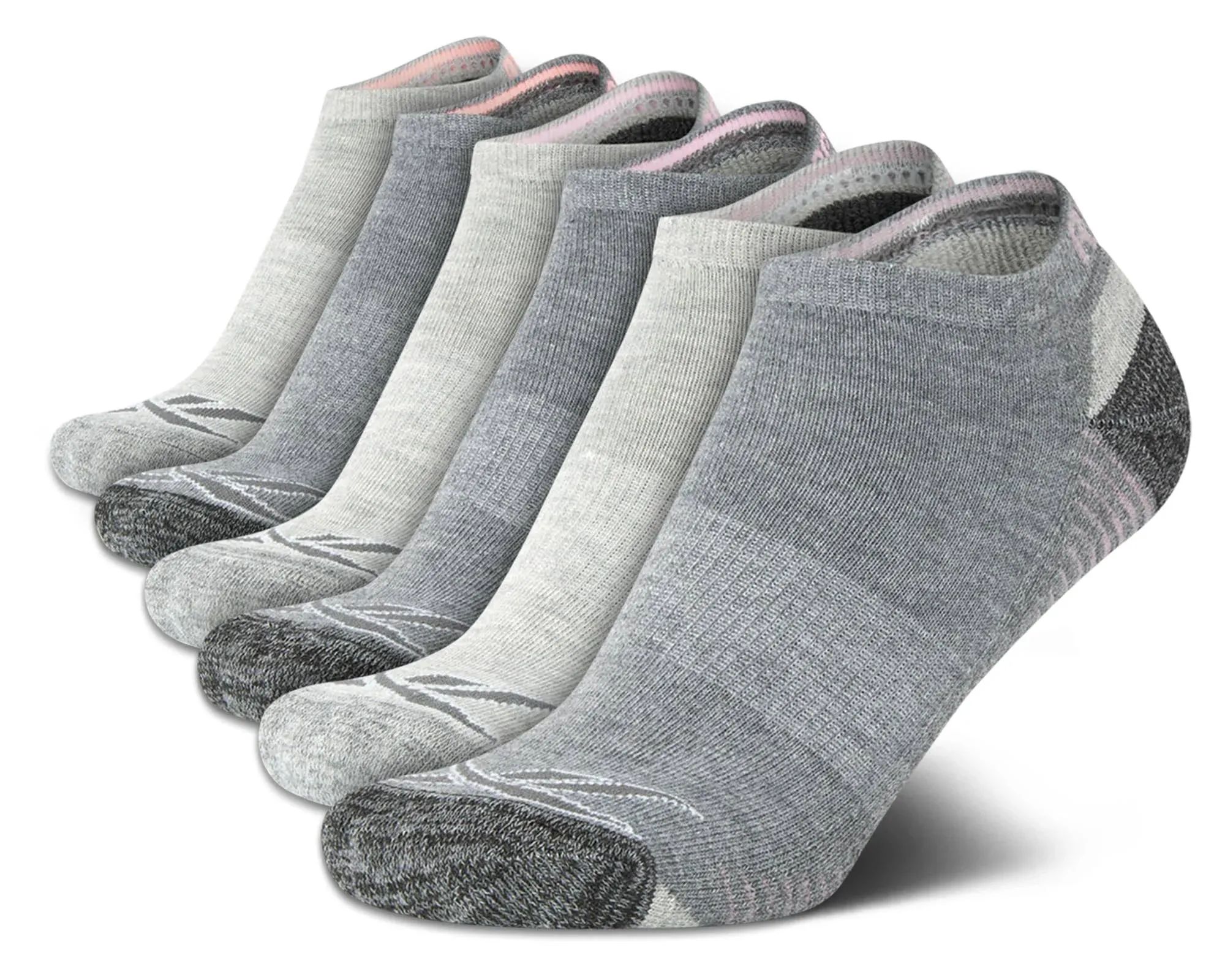 Reebok Women's Athletic Socks - Performance Cushioned Low Cut Socks (6 Pack)