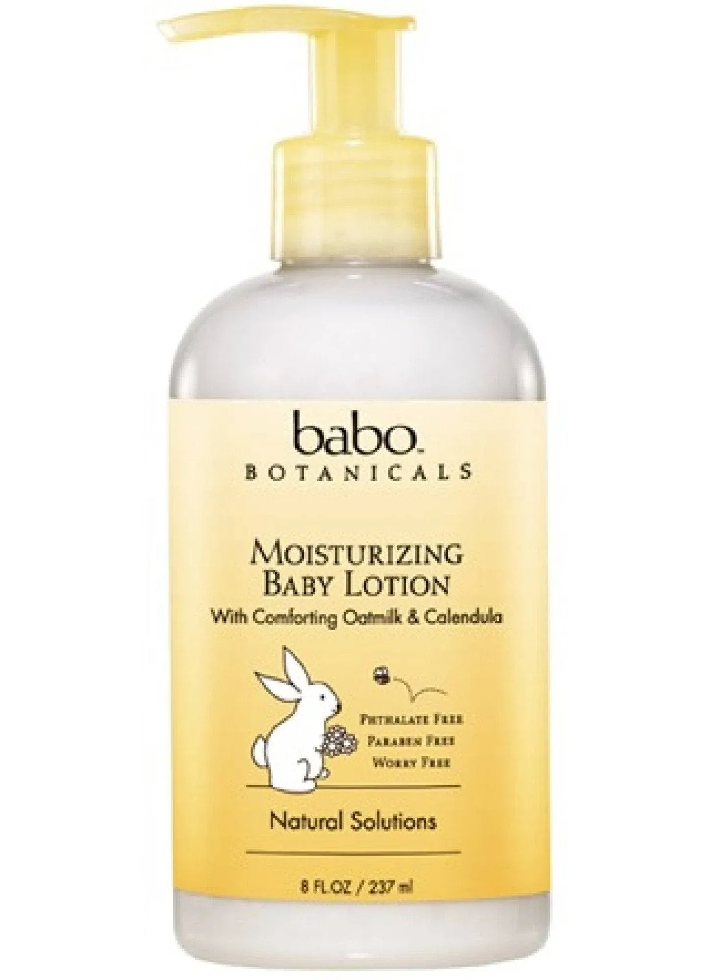 Babo Botanicals Moisturizing Baby Lotion with Oatmilk and Calendula, Non-Greasy, Hypoallergenic