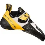 La Sportiva Solution Climbing Shoes White Yellow - 42.5