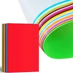 Heavy Colored Cardstock, 50 sheets Colored Paper, A3 Size - 11.69” x 16.53”, 90 lb/250 gsm, 10 Colors, Double Sided Printed Cardstock Paper for DIY Art, Paper Crafting, School Supplies