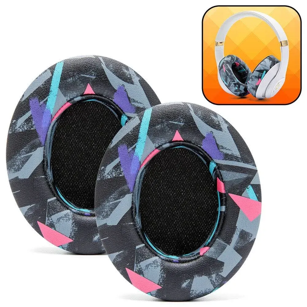 Beats Studio 3 Replacement Ear Pads by Wicked Cushions 90s Black