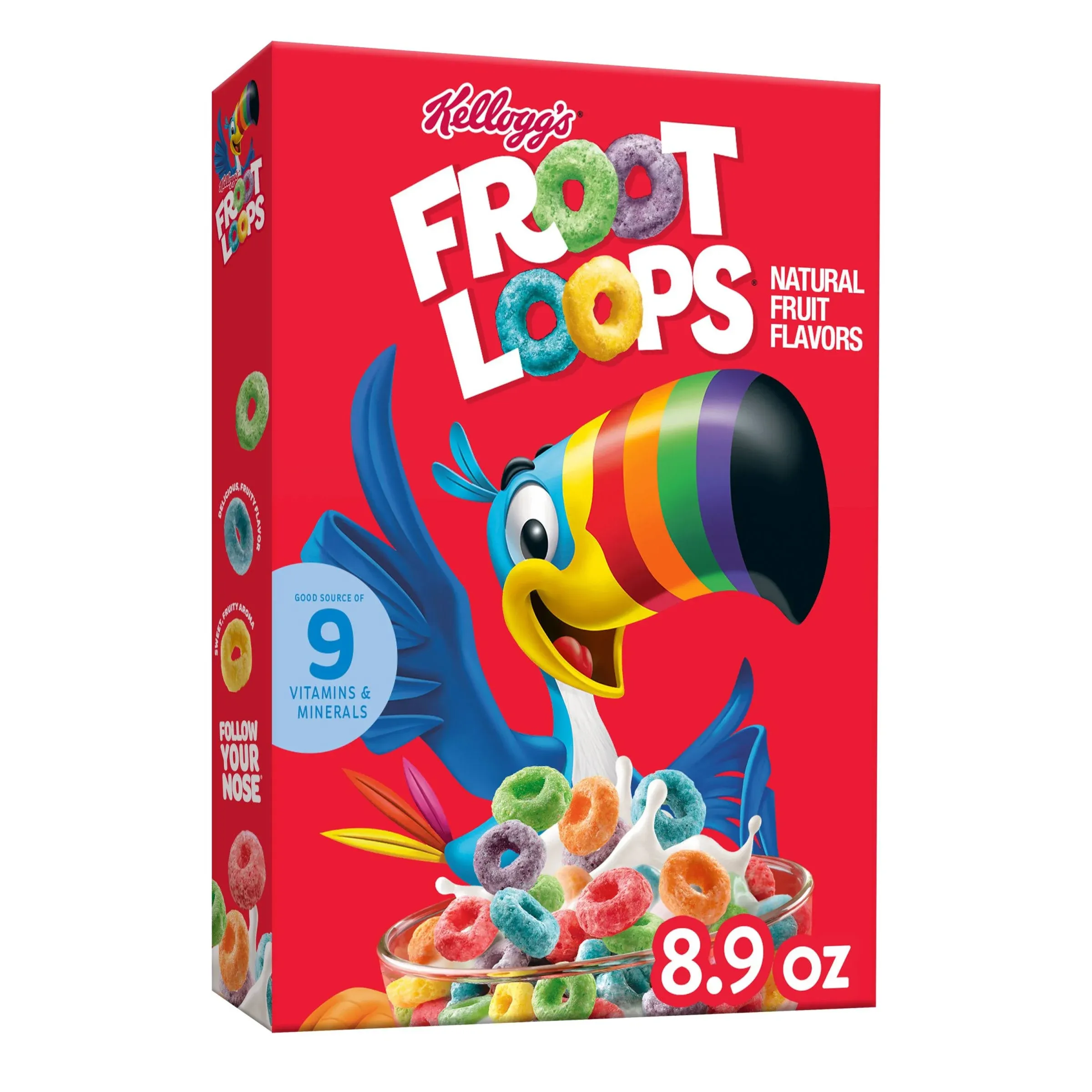 Froot Loops Cereal, Natural Fruit (8.9 oz)