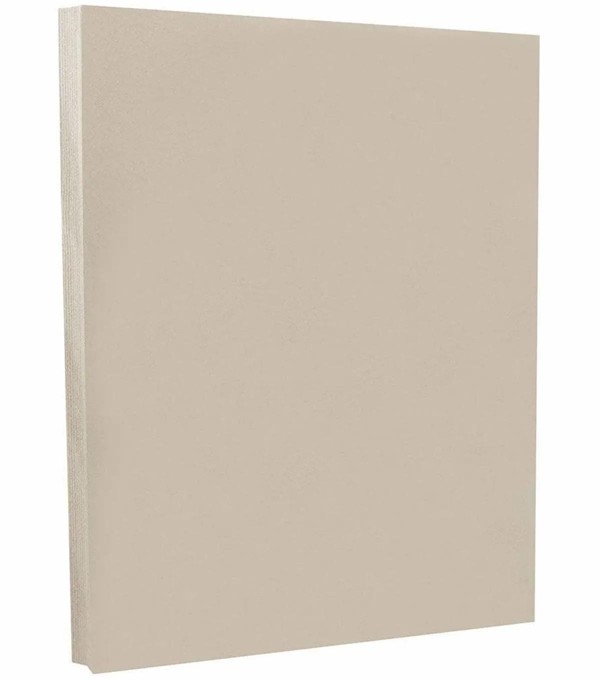 JAM PAPER Vellum Bristol 67lb Cardstock - 8.5 x 11 Coverstock - 147 GSM - Grey - 50 Sheets/Pack