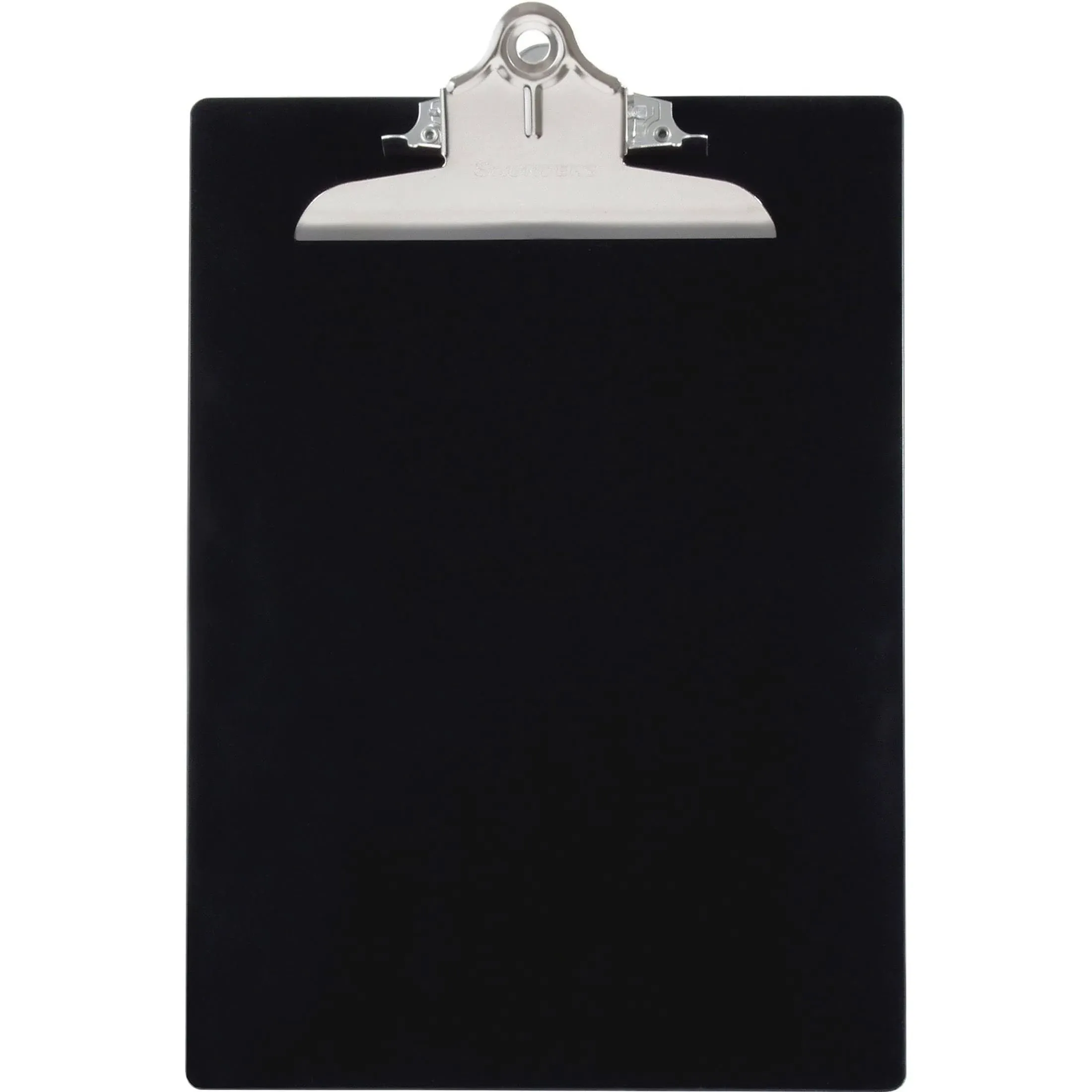 Saunders 1" Capacity 8-1/2" x 12" Recycled Plastic Clipboard, Black