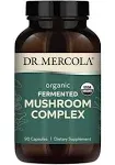 Dr. Mercola, Fermented Mushroom Complex Dietary Supplement, 30 Servings (90 Capsules), Supports Immune Health and Digestive Health Non GMO, Soy Free, Gluten Free