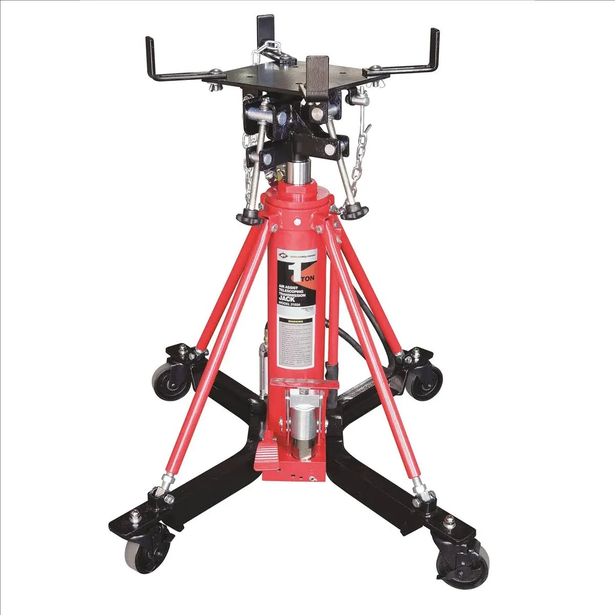 AFF Telescoping Transmission Jack - Truck Transmission Floor Jack with Universal Head and Wide Base (Multiple Weight Capacities)