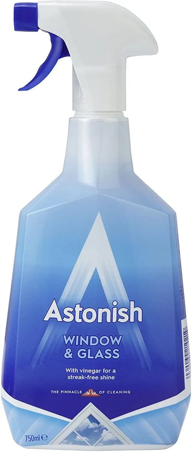 Astonish 750Ml Window & Glass Surface Mirror Bathroom Kitchen Household Cleaner by Astonish