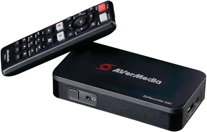 Avermedia EzRecorder 330g - 4K Pass-Through and 1080p60 Video Recording, DVR with HDMI Capture, Digital Converter, Schedule Recording, No PC