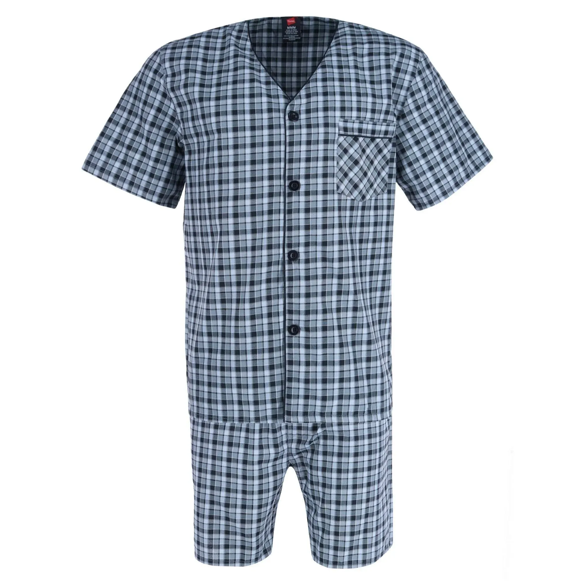 Hanes Men's Short Sleeve Short Leg Pajama Set