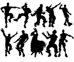 Video Game Wall Decal Wall Sticker Poster Floss Dancing Decal Game Room Decor Peel & Stick Game Decal Baby Bedroom Home