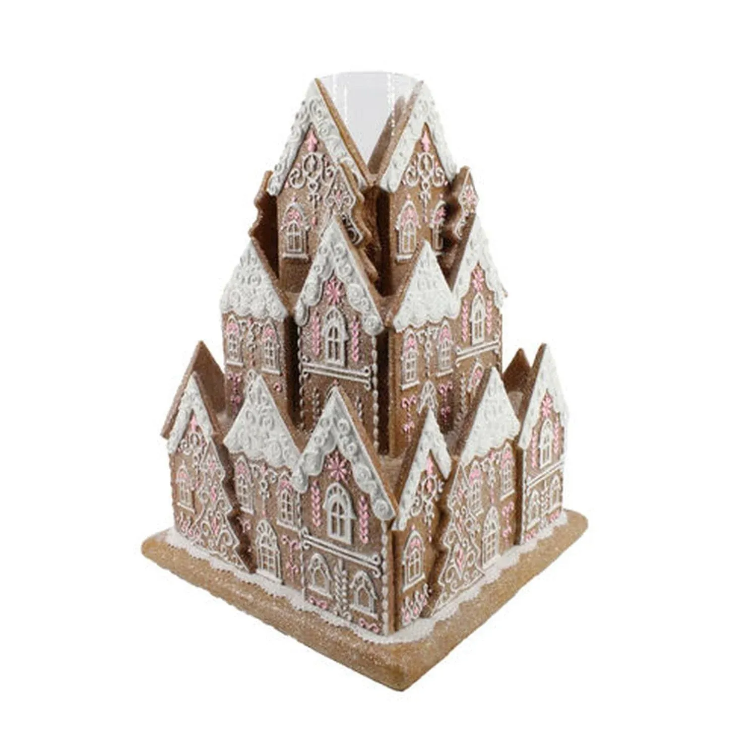 December Diamonds Gingerbread Village Gingerbread Village with Candle Holder