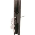 Prime-Line C 1041 Diecast Black Outside Patio Door Pull with Key