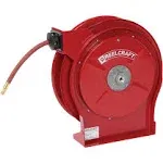 Reelcraft premium duty, spring retractable hose reel, 3/8 in. x 50 ft. 300 PSI with hose