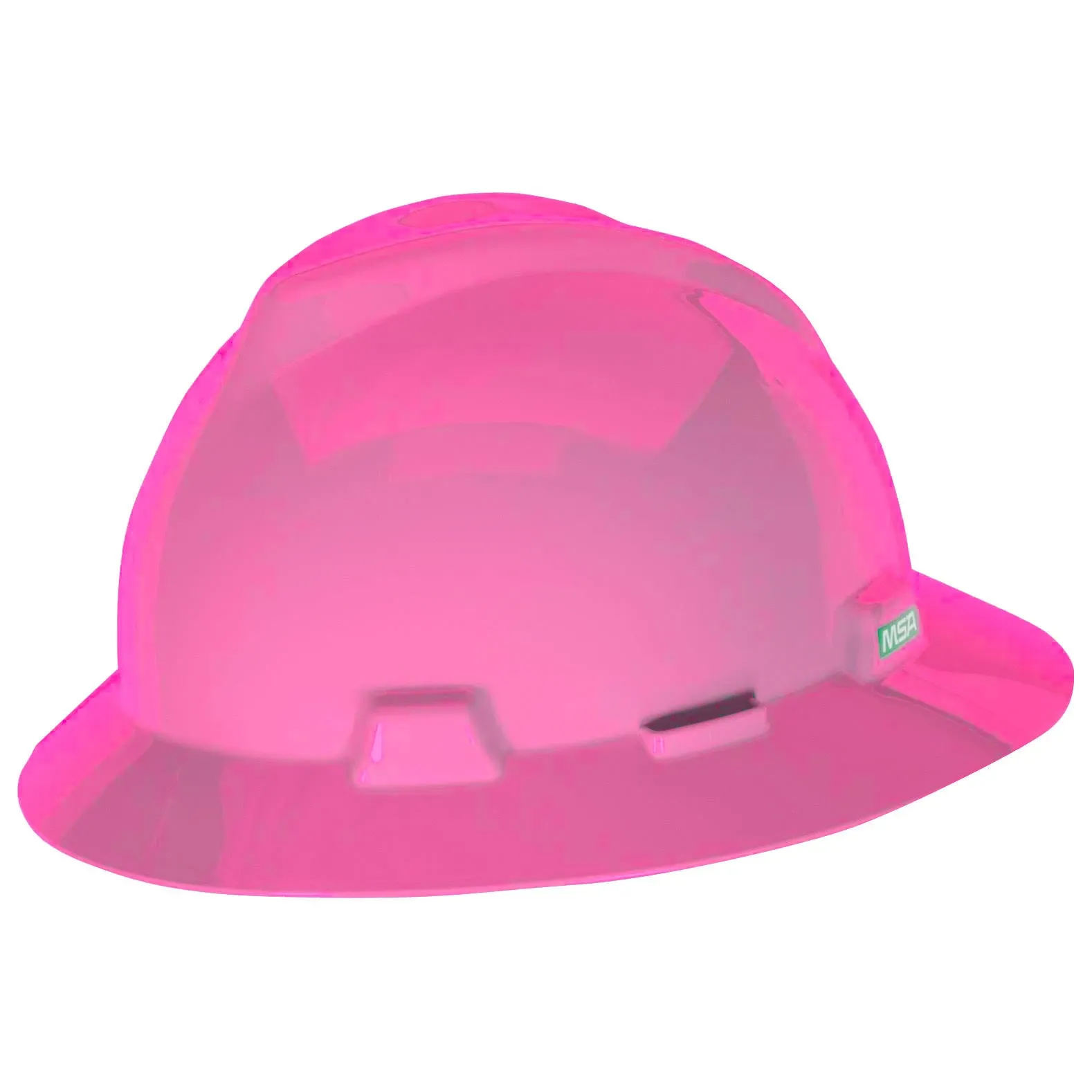 Full Brim Hard Hat, Type 1, Class E, Pinlock (4-Point), Hot Pink