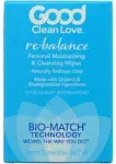 Good Clean Love Rebalance Cleansing Wipes 12 ct.