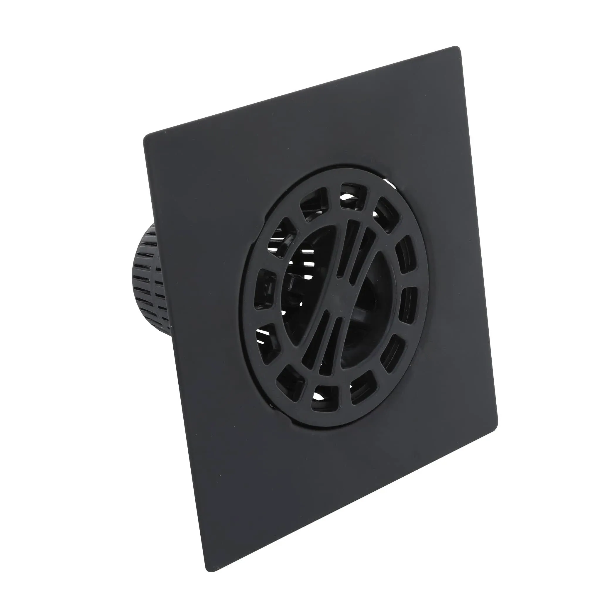 Danco 11087 Square Hair Catcher for Shower Drain in Matte Black