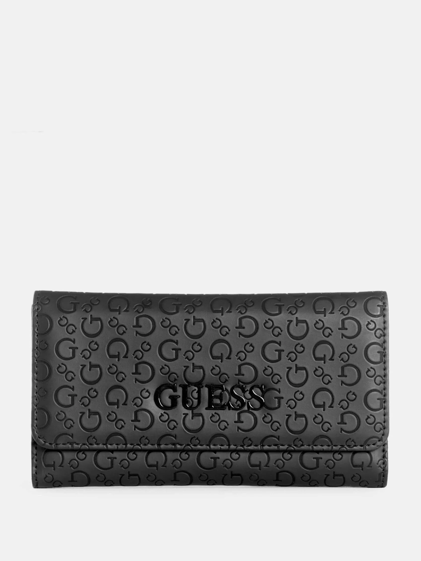 Guess Bowie Debossed Logo Slim Clutch Wallet