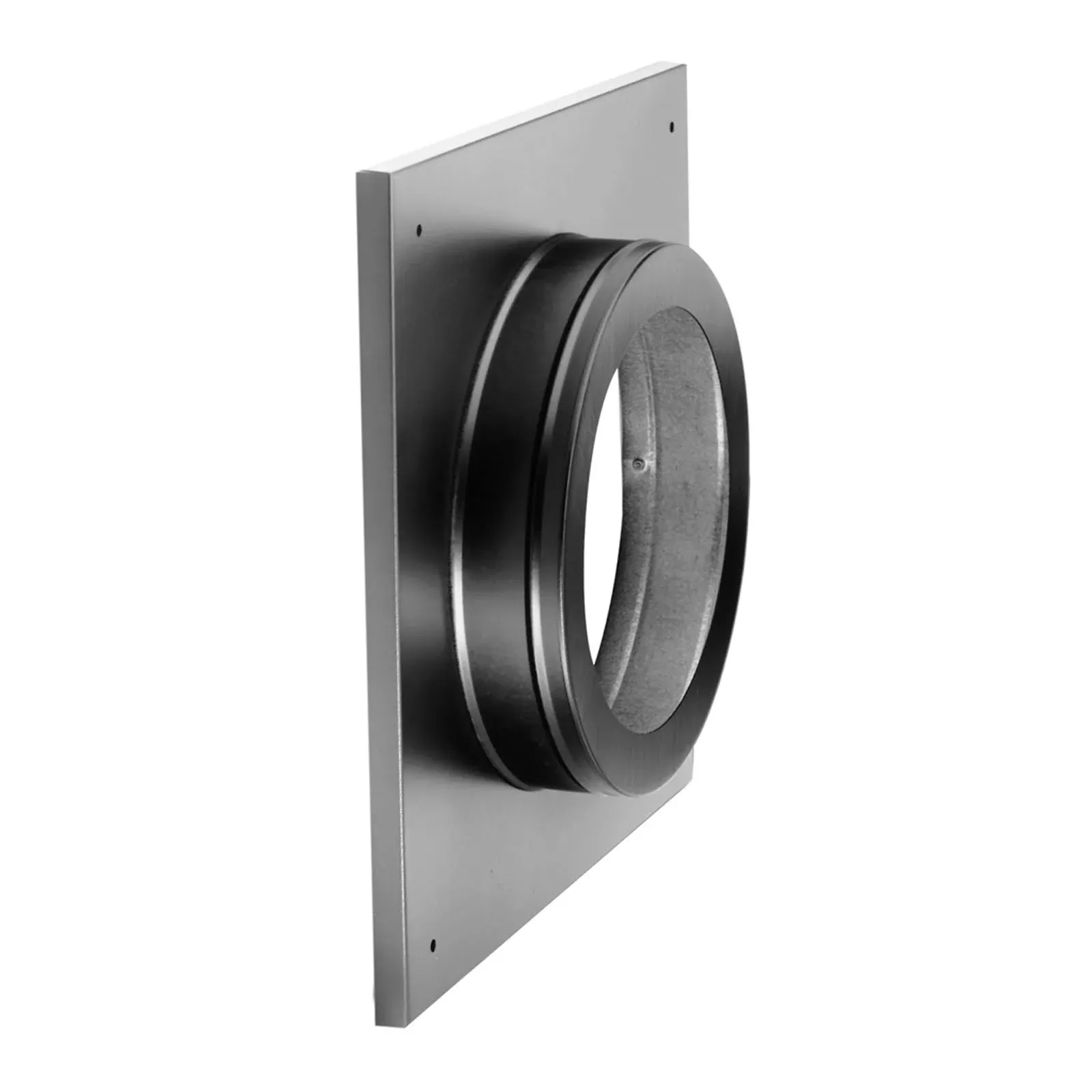 Simpson Dura-Vent 46DVA-DC - Round Ceiling Support/Wall Thimble Cover- 4"x6 5/8" Direct Vent, Black