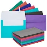 100 Pack Colored 4x6 Envelopes for Invitations, Birthday Cards, Wedding, Phot...