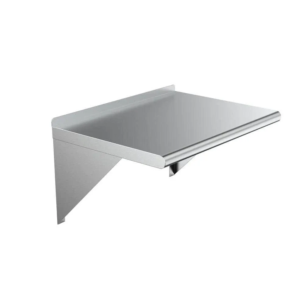 Amgood 18" x 24" Stainless Steel Wall Mount Shelf